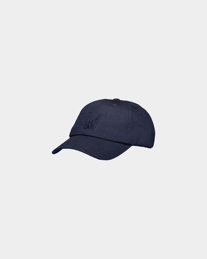 Dad cap marinblå ton i ton