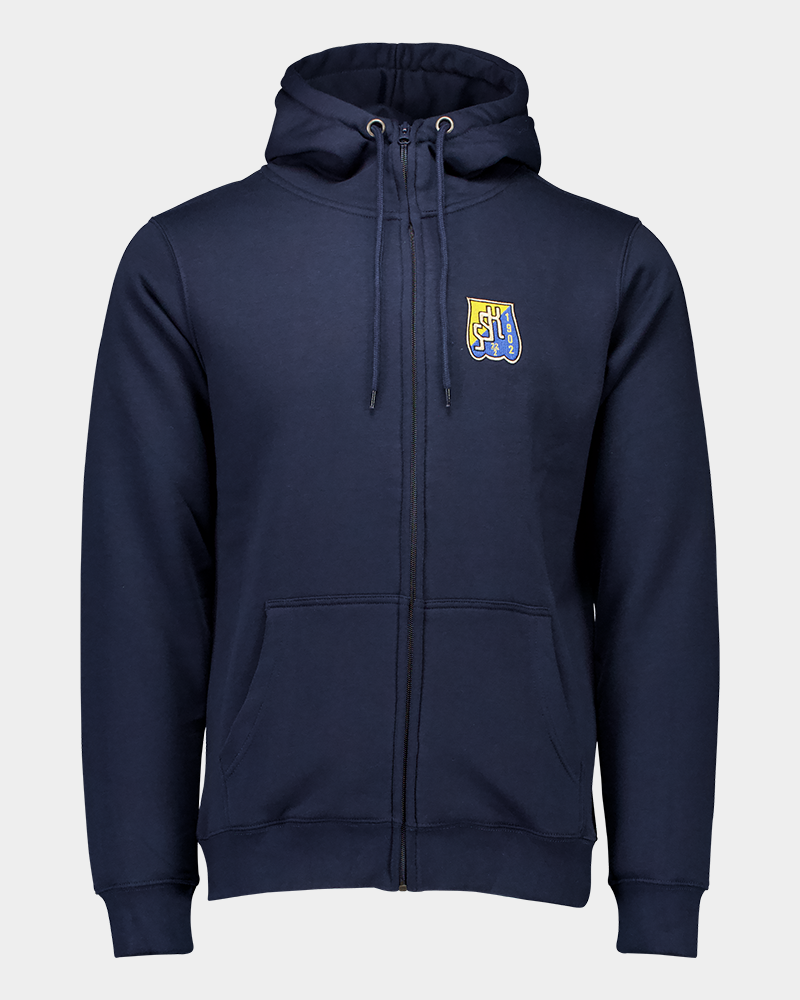 Zip hood marinblå Tassen
