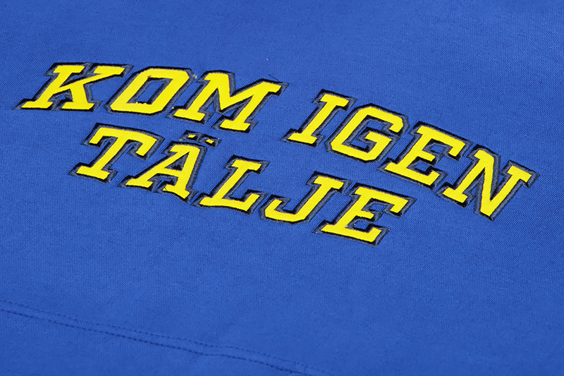 Hoodie royalblå Kom igen Tälje
