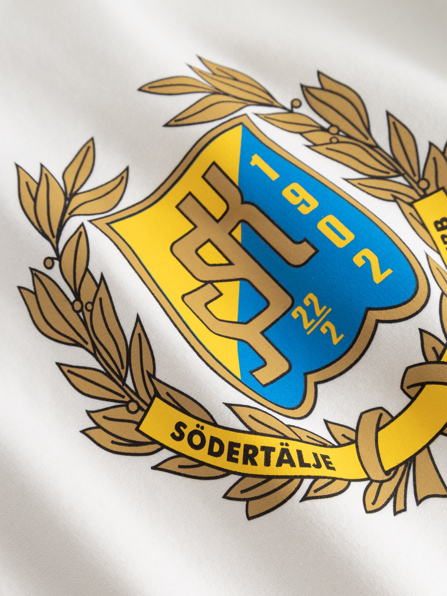 Hoodie vit retro – Södertälje SK Shop