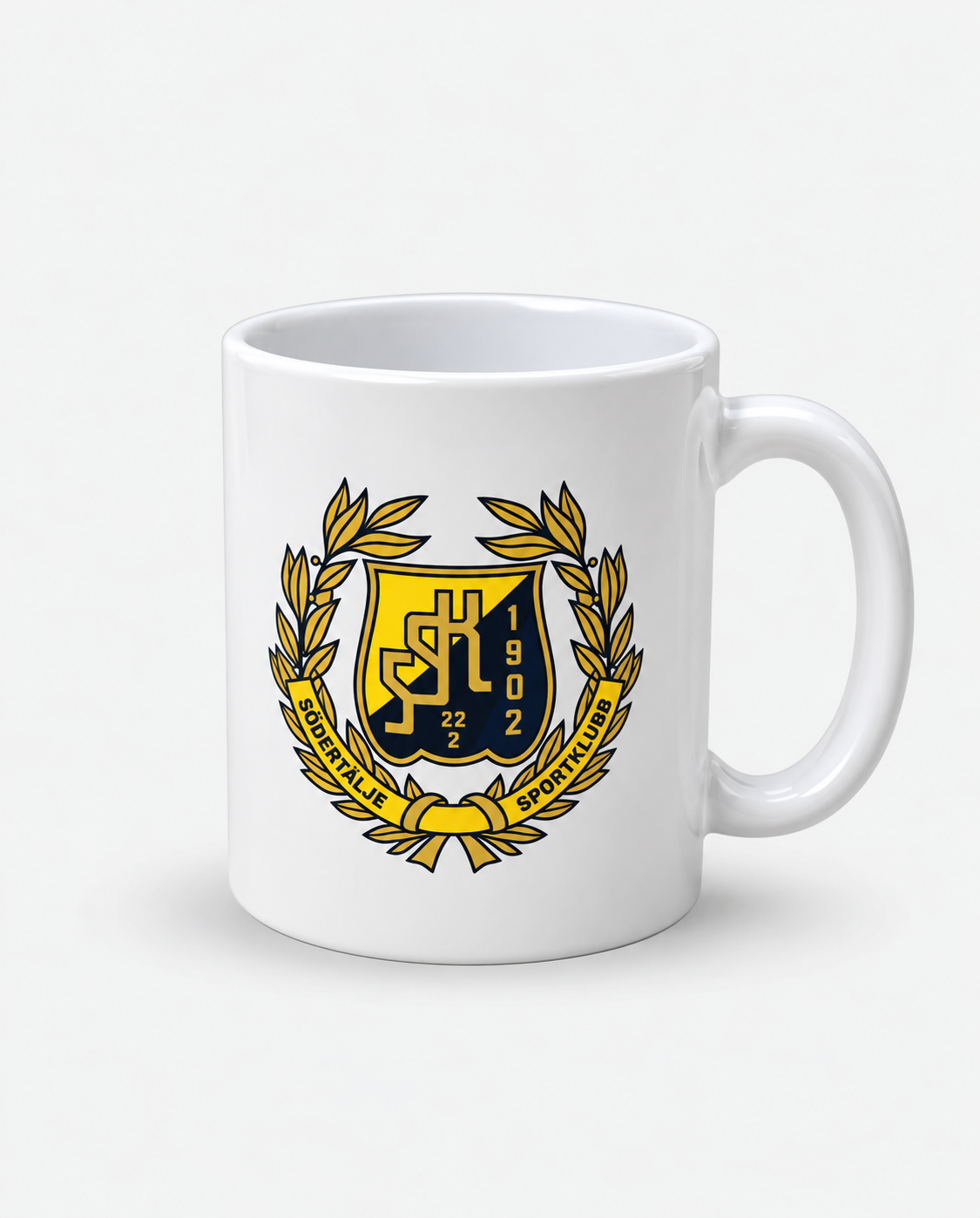 Kaffemugg kransen vit